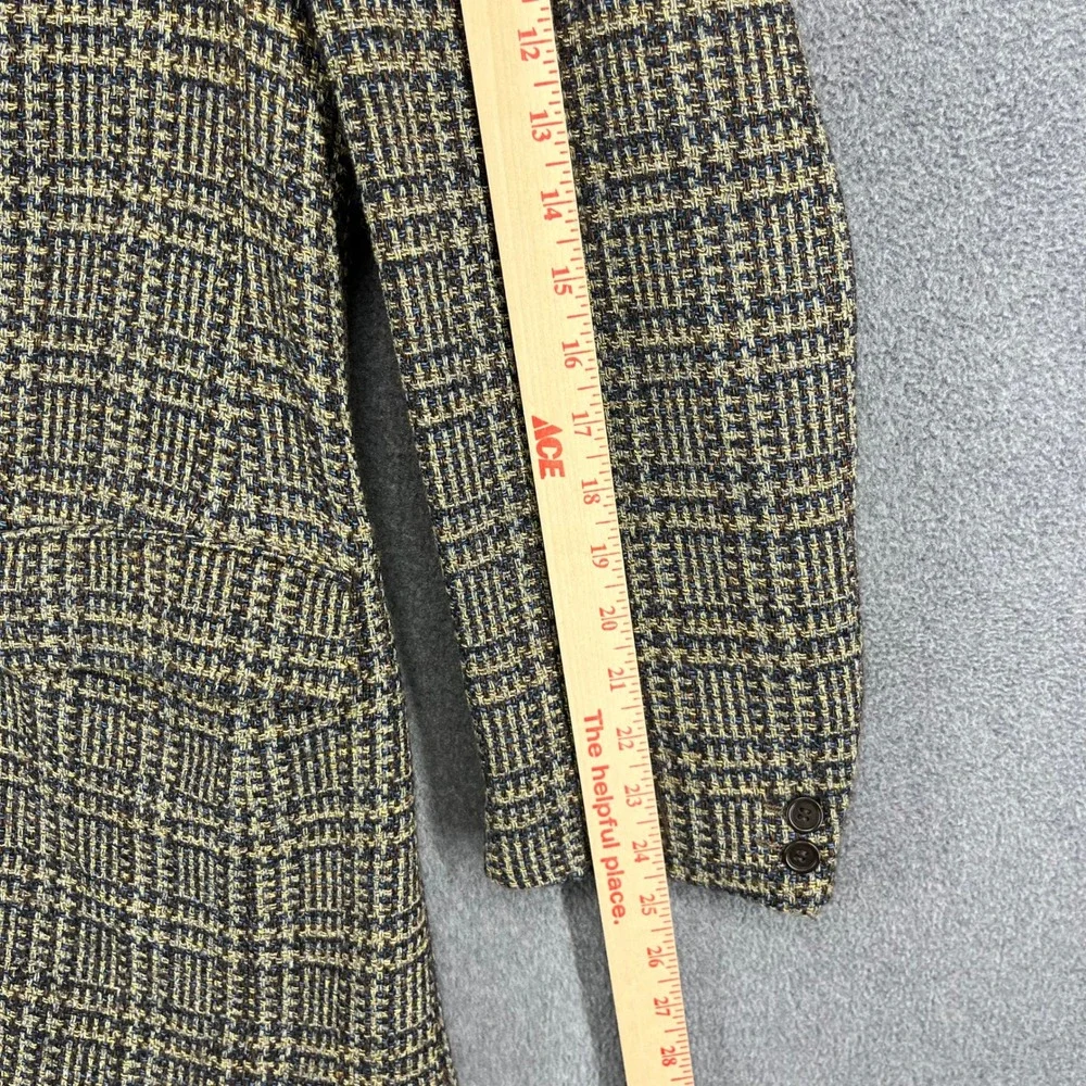 Ermenegildo‎ Zegna Soft Wool Blend Plaid Blazer Sport Coat Mens Size 54